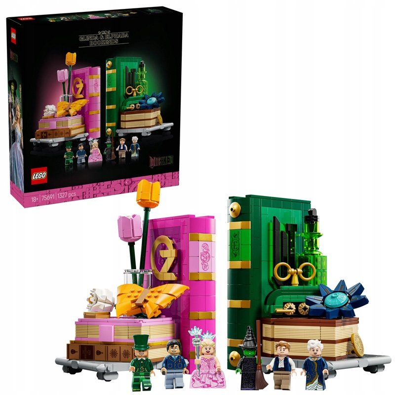 Lego Wicked 75691 Podpórki pod książki z Glindą i Elphabą