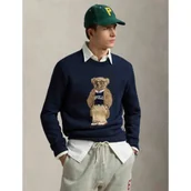 Swetry męskie - POLO RALPH LAUREN Lniany sweter | Regular Fit - miniaturka - grafika 1