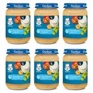 Desery dla dzieci - Gerber Deserek owocowy krem z jogurtem dla niemowląt po 6 miesiącu Zestaw 6 x 190 g - miniaturka - grafika 1