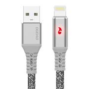 Kable USB - Dudao Dudao kabel przewód USB - Lightning 1 m 3 A z diodą LED szary (L7xL Lightning) - Lightning (męski) USB Typ A (męski) L7xL Lightning - miniaturka - grafika 1