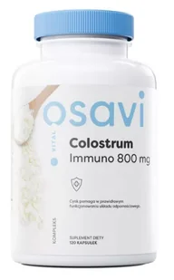 OSAVI Colostrum Immuno 800mg (Siara bydlęca) 120 Kapsułek - Przeziębienie i grypa - miniaturka - grafika 1