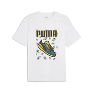 Koszulki sportowe męskie - Męska koszulka GRAPHICS Sneaker PUMA White - miniaturka - grafika 1