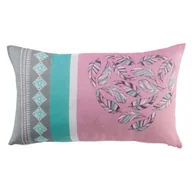 Poduszki dekoracyjne - Douceur d'intérieur Douceur dintérieur Poduszka dekoracyjna COEUR SCANDI 30 x 50 cm kolor szaro-różowy 1408368 - miniaturka - grafika 1