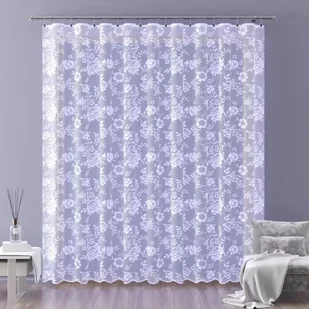 Firanka żakardowa metrażowa wys. 200 cm Jurema A124 biała - Firany - miniaturka - grafika 1