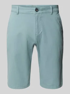 Szorty chinosy o kroju slim fit z mieszanki bawełny - Spodenki męskie - miniaturka - grafika 1