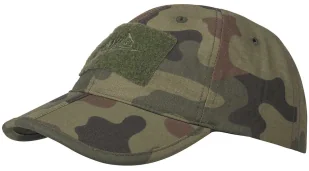 Czapka Helikon-Tex Baseball FOLDING Cotton ripstop PL woodland - Odzież taktyczna i umundurowanie - miniaturka - grafika 1