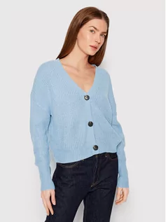 Swetry damskie - Vero Moda Kardigan Lea 10249632 Niebieski Regular Fit - grafika 1