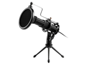 Mikrofony komputerowe - Mikrofon strumieniowy USB ze statywem ISY IMI-2500 Czarny - miniaturka - grafika 1