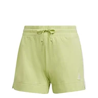 Spodenki damskie - adidas Szorty damskie W 3s Sj SHO Shorts, limonkowe/białe, L - miniaturka - grafika 1
