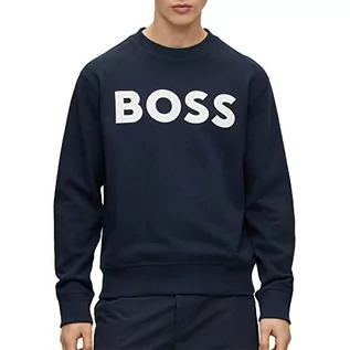 Bluzy męskie - BOSS Męska bluza Webasiccrew, Dark Blue404, XXL - grafika 1