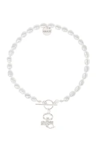 Bransoletka z pereł ze srebrnym znakiem zodiaku Skorpion 20 cm - Bransoletki - miniaturka - grafika 1