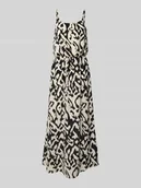 Sukienki - Długa sukienka taliowana ze wzorem na całej powierzchni model ‘WINNER’ - miniaturka - grafika 1