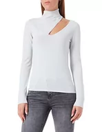 Swetry damskie - Sisley Damski sweter L/S 11APM101E, srebrny 090, M - miniaturka - grafika 1