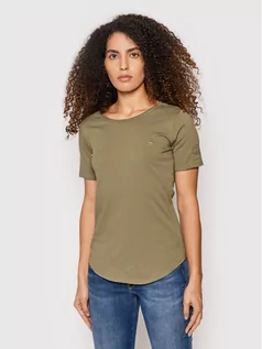 Koszulki i topy damskie - G-Star Raw T-Shirt Mysid Optic D20483-C506-C631 Zielony Slim Fit - grafika 1