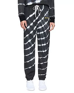 Spodnie damskie - Hurley Spodnie damskie Tie Dye Fleece Jogger luźne, Wielokolorowy (Caviar Bleach Linear Tie Dye), XS - grafika 1