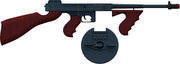Zabawki militarne - GONHER Metalowy pistolet gangsterski na 8 naboi 132/6 - miniaturka - grafika 1