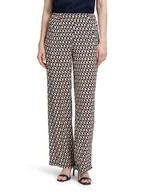 Spodnie damskie - Betty Barclay Spodnie w kolorze granatowo-beżowym - miniaturka - grafika 1