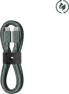 Kabel USB Native Union USB-C - USB-C 1.2 m Zielony (BELT-C-GRN-2-NP) - Kable USB - miniaturka - grafika 1