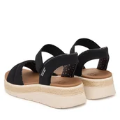 Sandały damskie - Sandały Skechers BOBS Sun Ray 114413/BLK Czarny - miniaturka - grafika 1