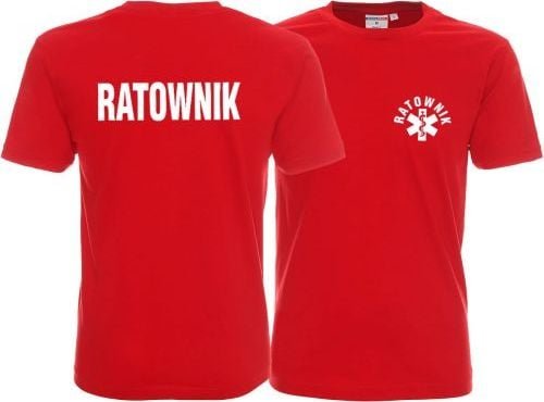 Promostars LPP - Koszulka męska RATOWNIK czerwona