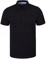 Koszulki męskie - POLO Koszulka Męska CZARNA Bawełniana PALADIUM Elegancka 2XL Pako Jeans - miniaturka - grafika 1