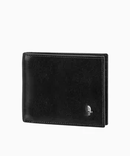 Portfele - PUCCINI Elegancki duży męski portfel skórzany w kolorze czarnym - grafika 1
