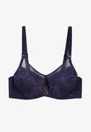 Biustonosze - Granatowy Koronkowy Biustonosz z Usztywnianymi Miseczkami i Odpinanymi Ramiączkami Christial - Born2be - miniaturka - grafika 1