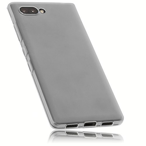 mumbi Etui kompatybilne z BlackBerry Key2 etui na telefon komórkowy, przezroczyste białe