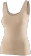 Koszulki i topy damskie - TA1059W Koszulka damska bez rękawów COMFORT MERINO beżowy XL - miniaturka - grafika 1