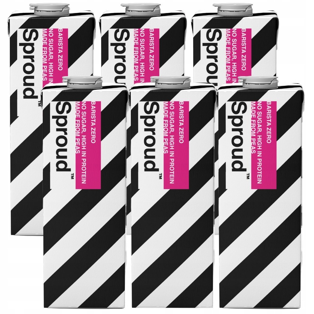 Napój mleko roślinne Sproud Barista Zero z grochu 6x1L bez cukru do kawy