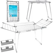 Suszarki na ubrania - Suszarka na pranie, stojąca, rozkładana, 22 mb, Lina, stal nierdzewna - miniaturka - grafika 1