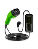 Ładowarki do samochodów elektrycznych - Qoltec EV z regulacją 2w1 Typ2 3.5kW 230V LCD Przenośna - miniaturka - grafika 1