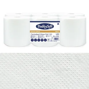 Ręcznik papierowy maxi chłonny grubszy 150m 2 warstwy do systemu one-to-one biały Bulkysoft Premium 6 rolek - Ręczniki papierowe - miniaturka - grafika 1