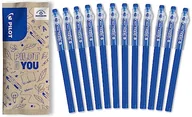 Długopisy - PILOT - 12 długopisów FriXion Ball Stick - Niebieski wymazywalny żelowy tusz - Średni Końcówka Ekonomiczny FriXion - Do Wprowadzenia do Szkolnego Zespołu - Artykuły szkolne - miniaturka - grafika 1