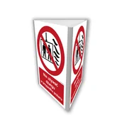 Systemy ekspozycyjne i znaki informacyjne - BB820 NIE UŻYWAĆ DŹWIGU W PRZYPADKU POŻARU (3D DOŚCIENNY), PN - PŁYTA PCV 1MM; (200X300MM) - miniaturka - grafika 1