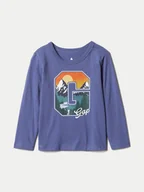 Bluzki damskie - Gap Bluzka 515126-03 Niebieski Regular Fit - miniaturka - grafika 1