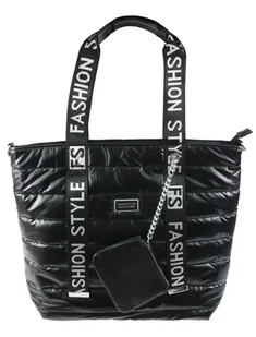 Torebka damska V6671 mix czarna - Torebki damskie - miniaturka - grafika 1