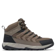Buty trekkingowe męskie - Trekkingi Columbia Strata Trail™ Mid Waterproof 2076861 Brązowy - miniaturka - grafika 1