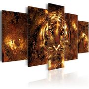 Obrazy i zdjęcia na płótnie - Obraz - Złoty tygrys (rozmiar 100x50) - miniaturka - grafika 1