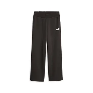 Damskie Spodnie PUMA ESS+ STRAIGHT LEG SMALL LOGO PANTS FL 67609301 – Czarny - Spodnie damskie - miniaturka - grafika 1