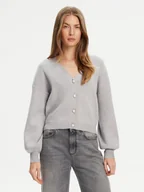 Swetry damskie - Guess Kardigan W5YR07 Z2ZK2 Szary Relaxed Fit - miniaturka - grafika 1