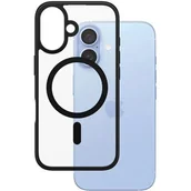 Etui i futerały do telefonów - Etui PANZERGLASS HardCase MagSafe do Apple iPhone 16 Przezroczysto-czarny - miniaturka - grafika 1