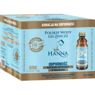 Polskie Wody Lecznicze Woda lecznicza Hanna zgrzewka 12 x 330 ml - Woda - miniaturka - grafika 1