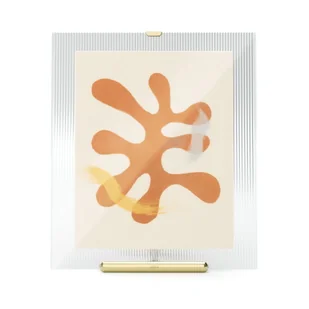 Szklana ramka stojąca w kolorze złota 26x30,5 cm Flute – Umbra - Ramki na zdjęcia - miniaturka - grafika 1