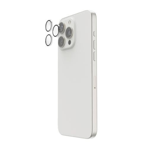 Hama Ochrona aparatu na telefon komórkowy iPhone 16 Pro / 16 Pro Max (3 pojedyncze soczewki, ochrona soczewek iPhone, odporna na uderzenia, 9H, folia ochronna przyjazna dla obudowy, osłona telefonu
