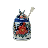 Pojemniki kuchenne - Ceramiczny pojemnik na miód Ceramika Bolesławiec - miniaturka - grafika 1