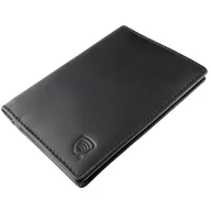 Etui na dokumenty i karty - Skórzany portfel RFID na dokumenty oraz dowód rejestracyjny (czarny) - miniaturka - grafika 1