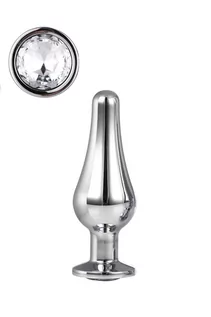 Korki analne - Dream Toys Gleaming Love Pleasure Plug Silver Small - grafika 1