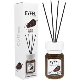EYFEL DYFUZOR ZAPACHOWY Z PATYCZKAMI 120 ML KAWA - Zapachy do domu - miniaturka - grafika 1