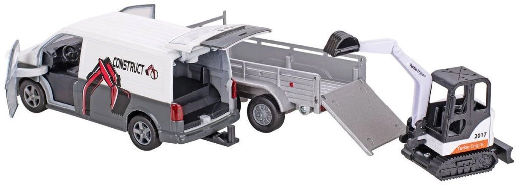 Hipo VW transporter przyczepa koparka 27cm 520458 54395